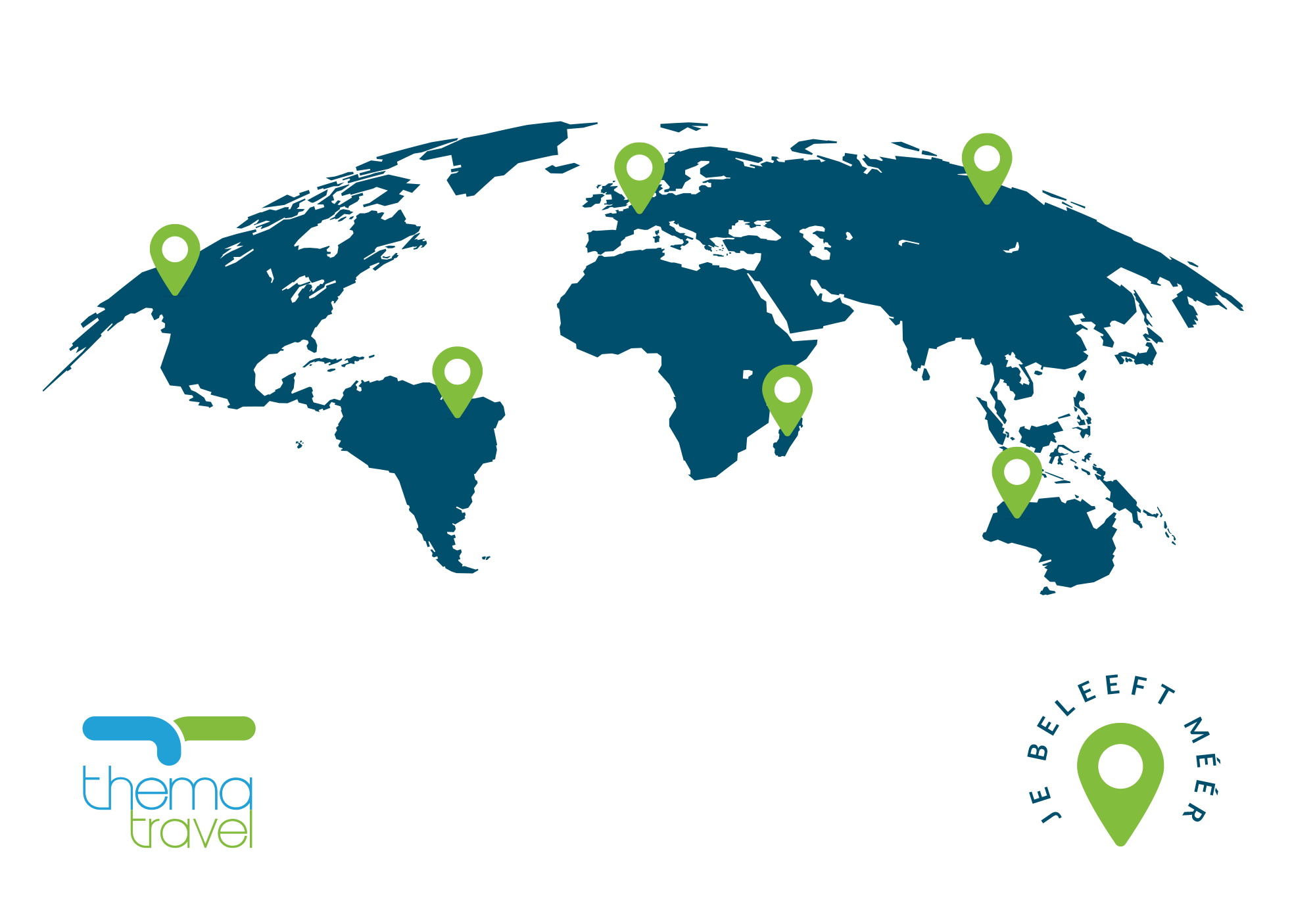 11 Thema Travel map ontwerp